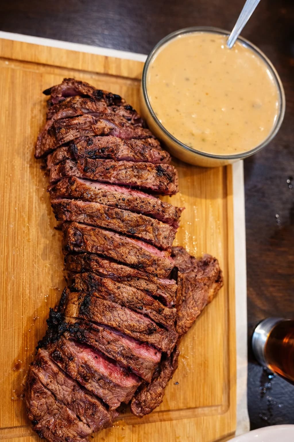 Entrecôte sur planche